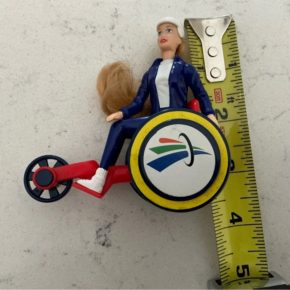 2000 MCDonalds Barbie doll Becky Paralympics happy meal toy